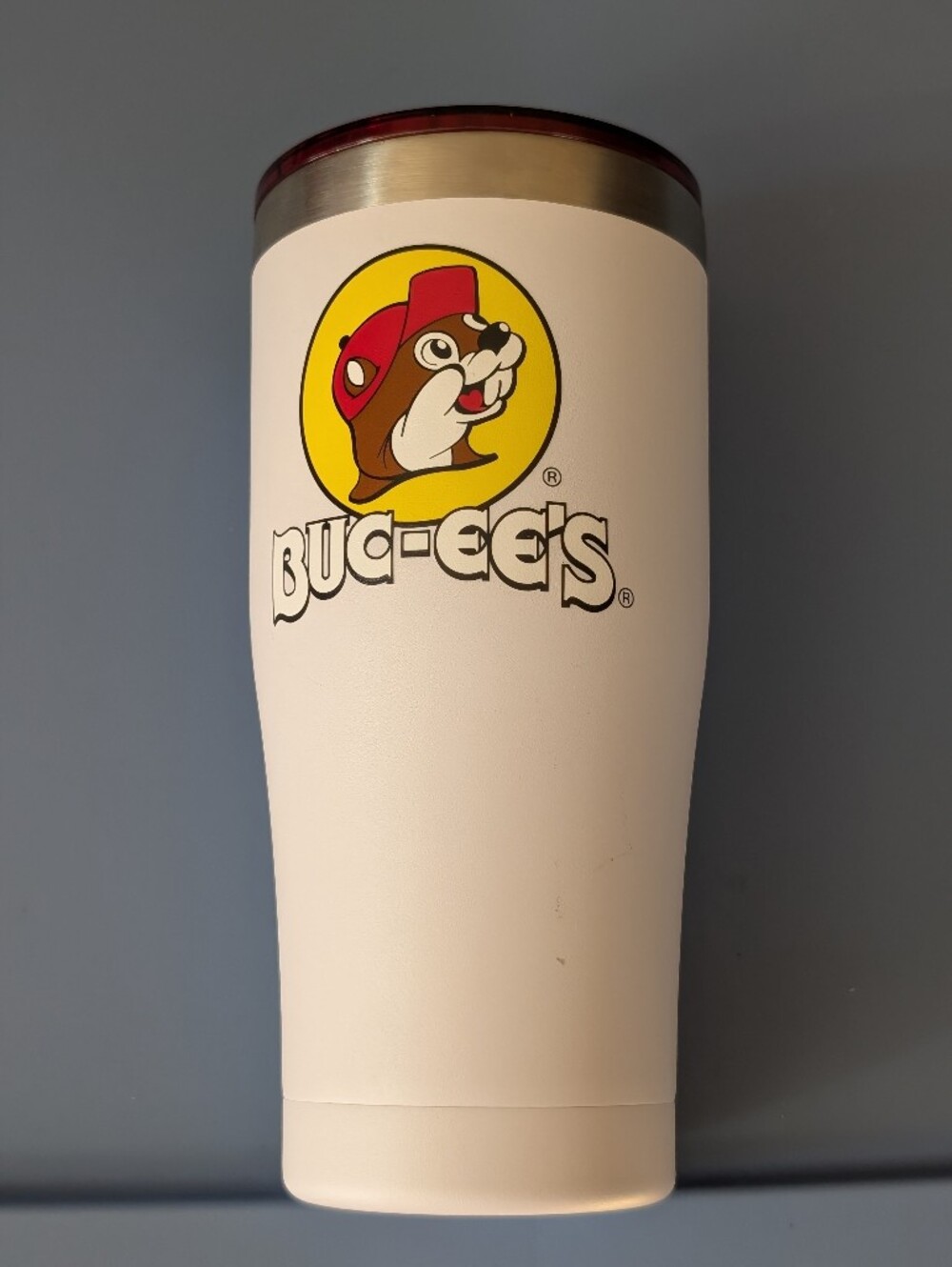 Buc-ees 20oz Red Yukon Travel Coffee Mug Stainless Steel Beaver Tumbler Bucees